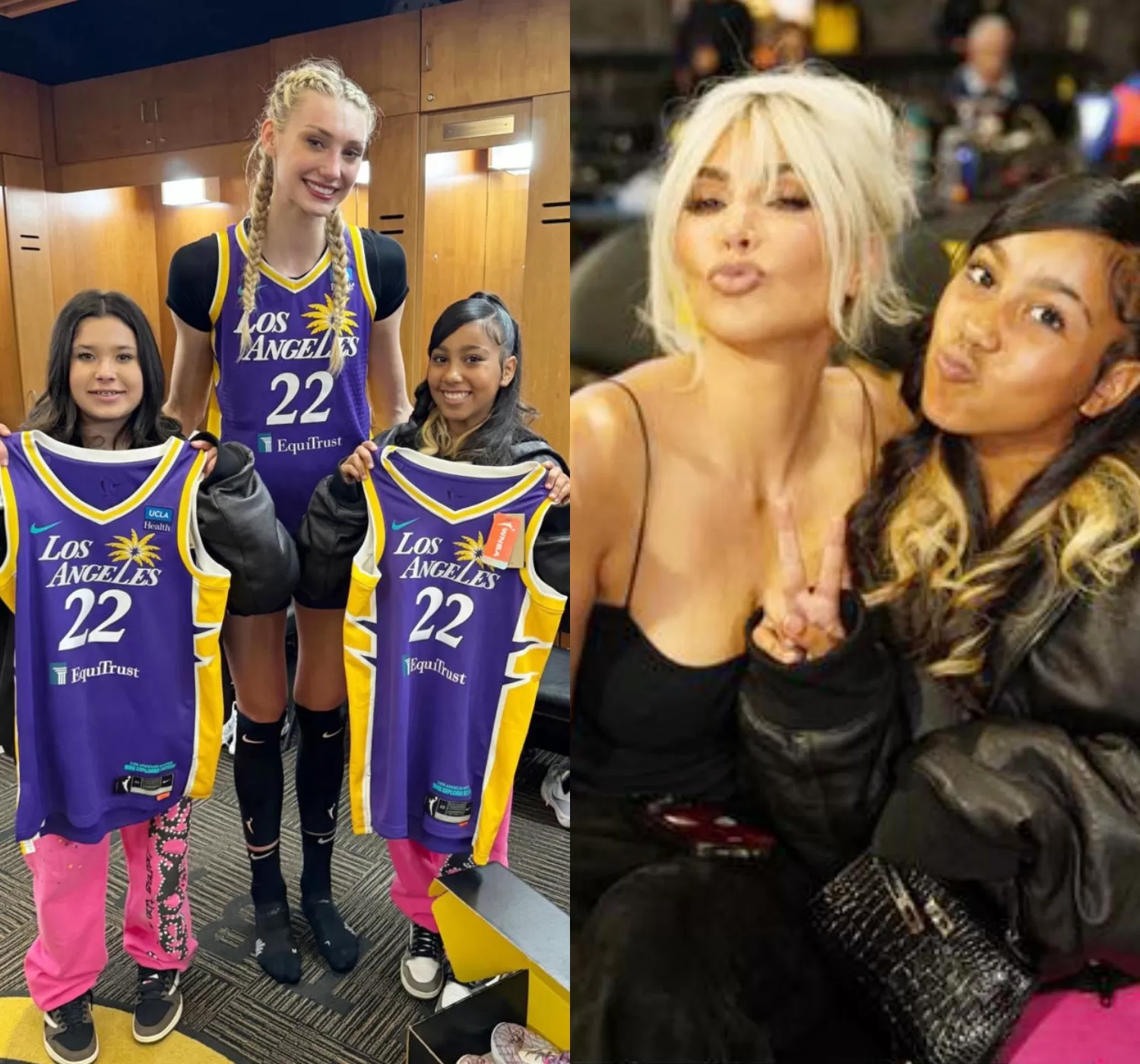 Cover Image for Carefree Kim Kardashian enjoys ‘fun night’ with daughter North at basketball game after brutal Tom Brady roast