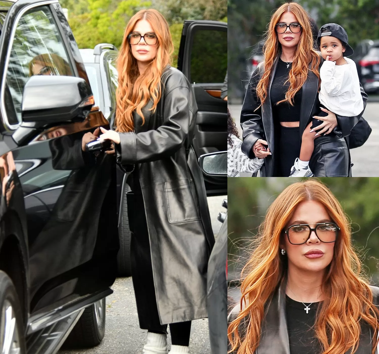 Cover Image for After Ru.mo.rs With Ex-Boyfriend, Khloe Kardashian Debuts Hot Red Hair Color While Out in Los Angeles: See Her New ‘Do’