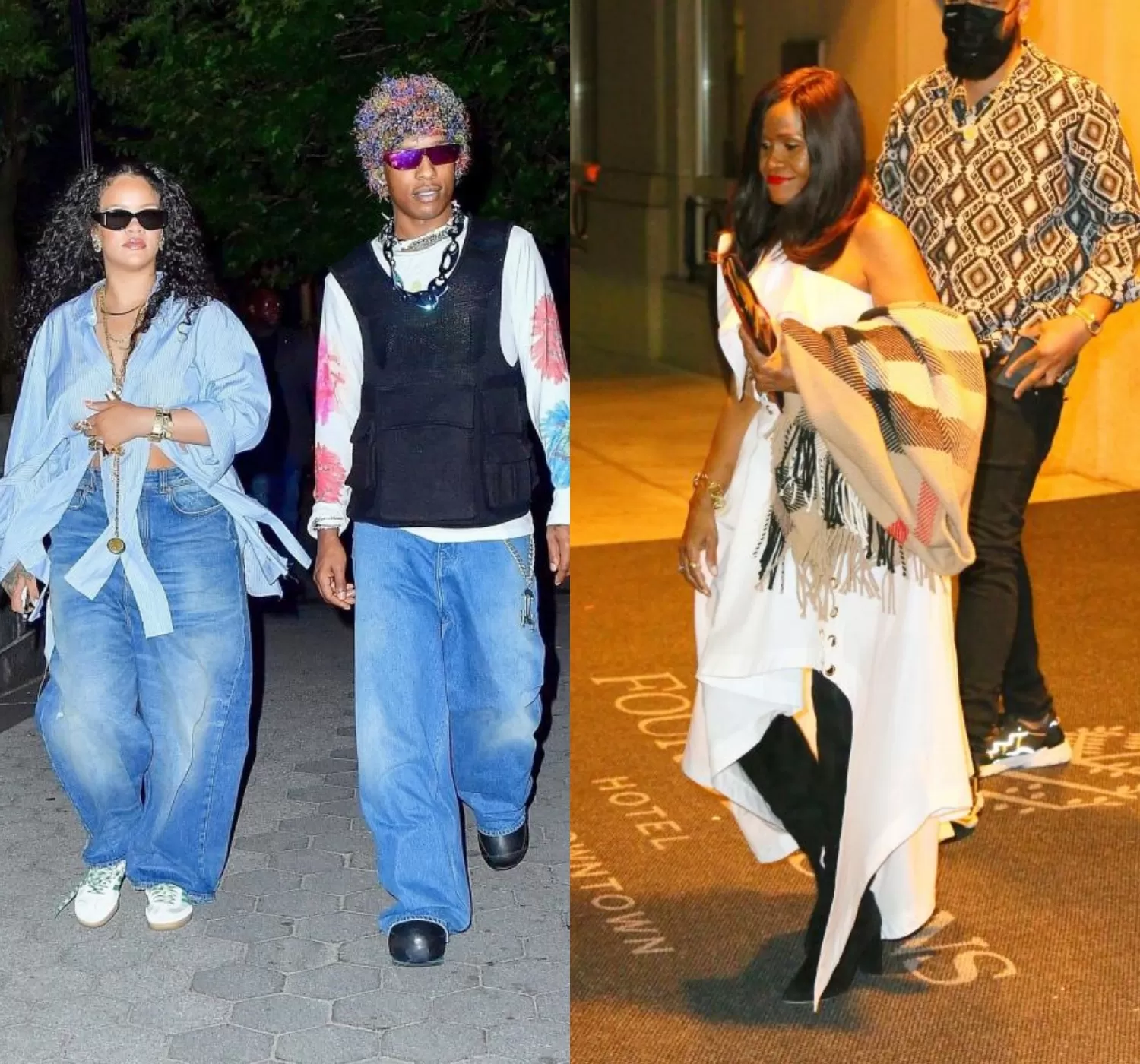 Cover Image for Rihanna Brings Her Mother Monica Along for Date Night With A$AP Rocky without RZA, Riot