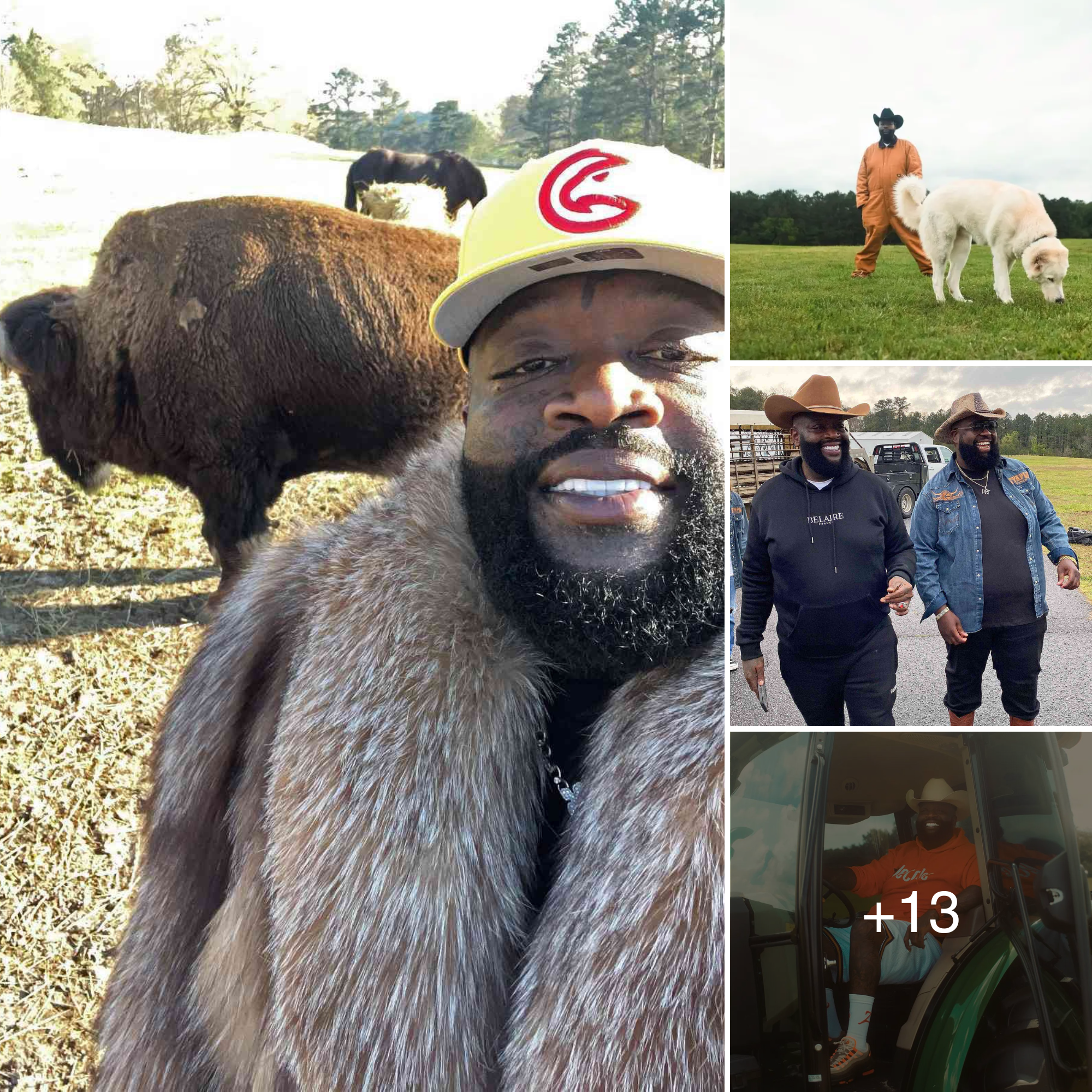 Cover Image for Rick Ross identifies himself as a cow farmer, investing in farms with a scale of up to $10M